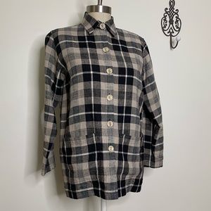 Cheryl Nash 100% Linen Button Front